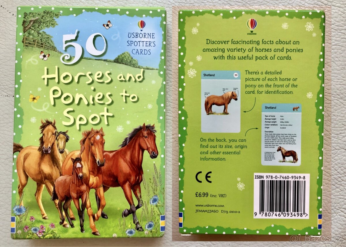Anglické karty pro děti, 11ks (Usborne) - 5