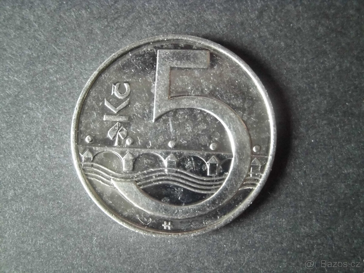 Mince ČR 5Kč 2017 " Sběratelská rarita " - 5