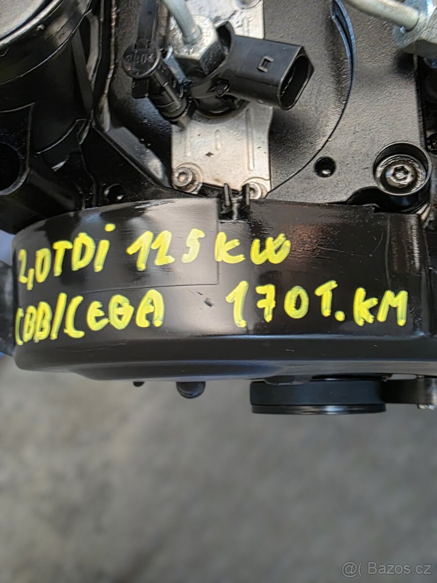 Motor 2,0 TDI 125kw CEGA/CBB 170t. km GARANCE záruka - 5