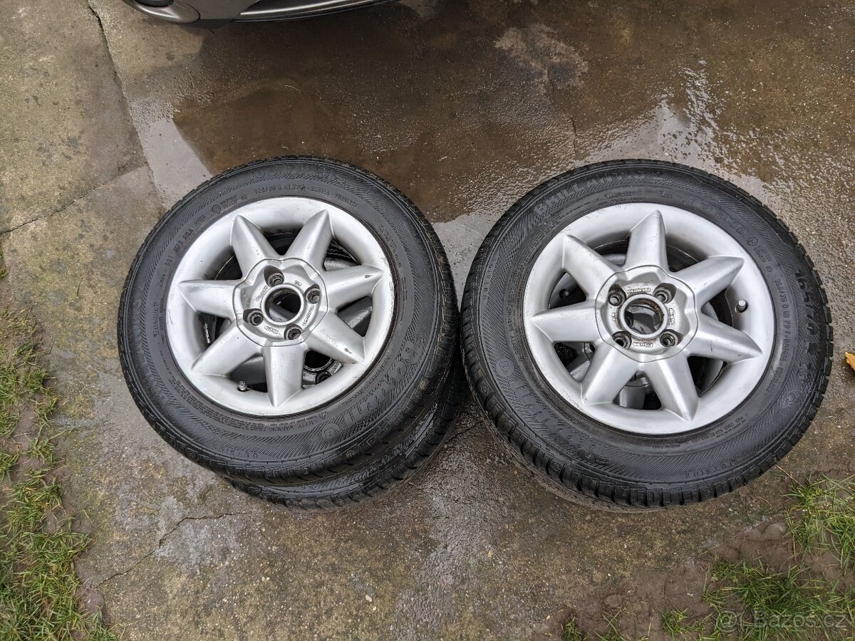 Alu disky + pneu 165/70 r13 Škoda Felicia Barum Brillantis - 5