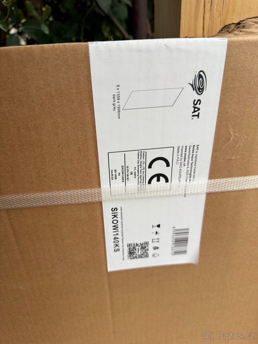 Sprchová zástěna Walk-in 140 cm SAT + zdarma kanalek - 5