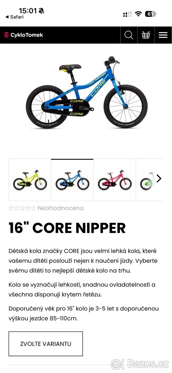 Dětské kolo 16” CORE NIPPER - 5