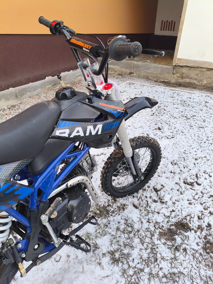 Pitbike 125ccm,4- takt, po výměně pístní sady ,super stav - 5