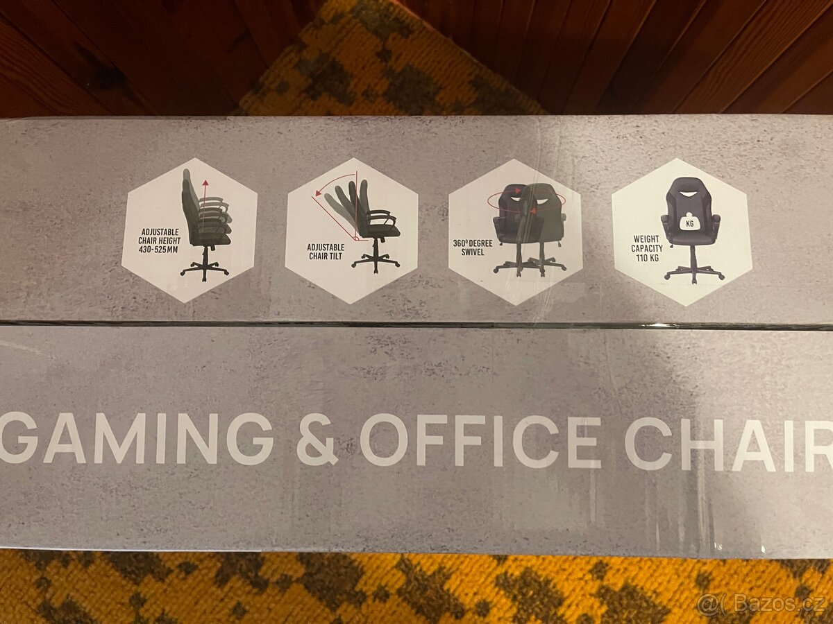 Kancelářská, herní židle ČERNÁ - 5