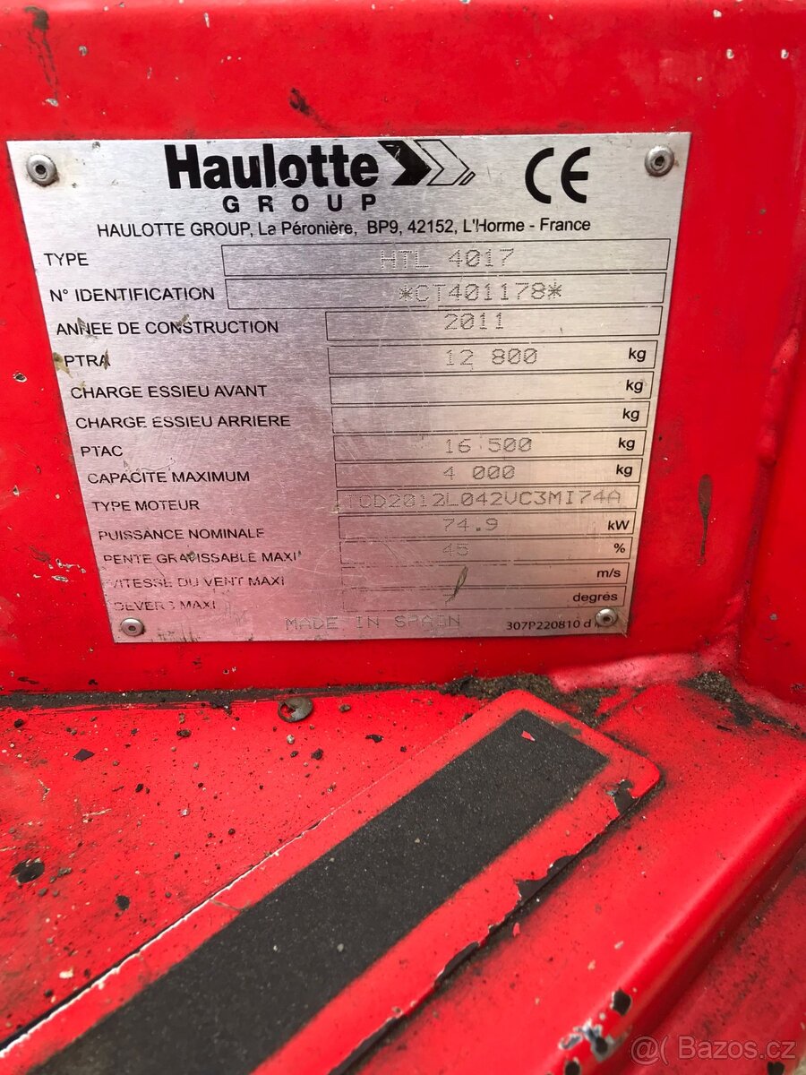 Teleskopický nakladač Haulotte HTL 4017 - 5