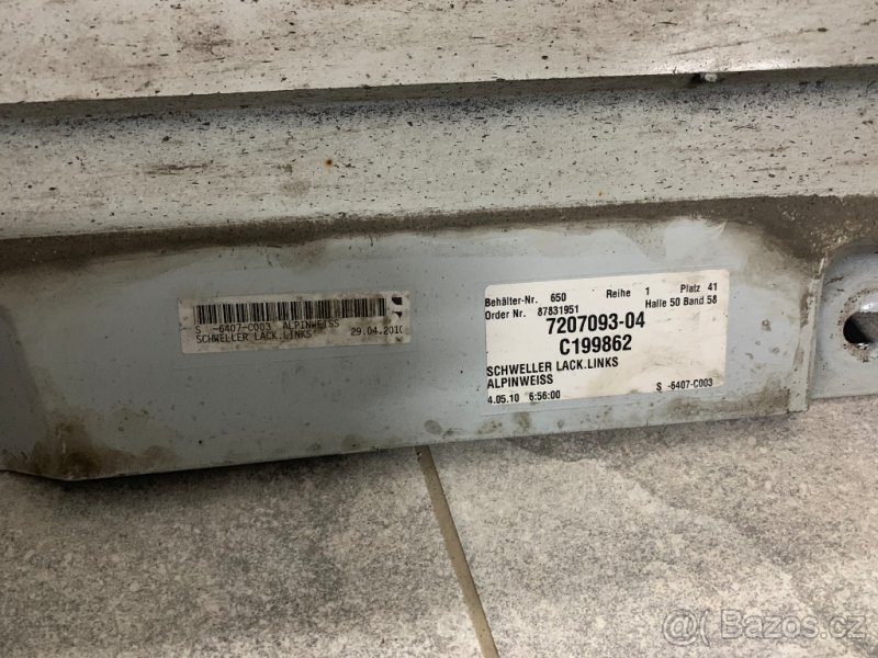 Originál prah levý BMW řady 5 F10 - sedan/kombi - 5