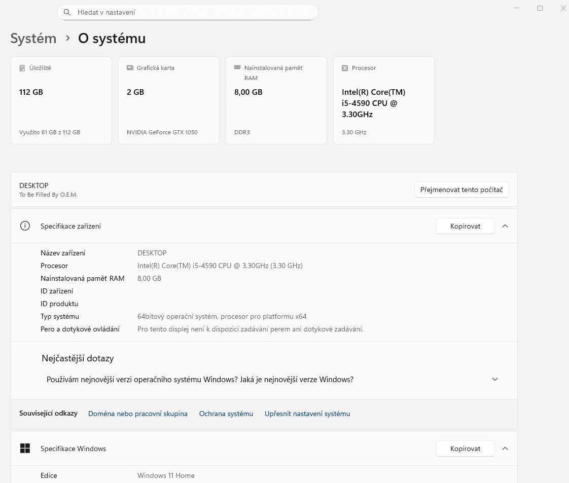 I5-4590, GTX 1050 2GB, 8GB Ram, 120GB SSD - 5