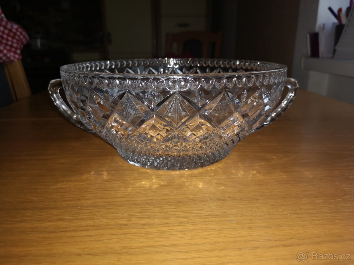 Skleněná mísa - broušená - 1 - 5