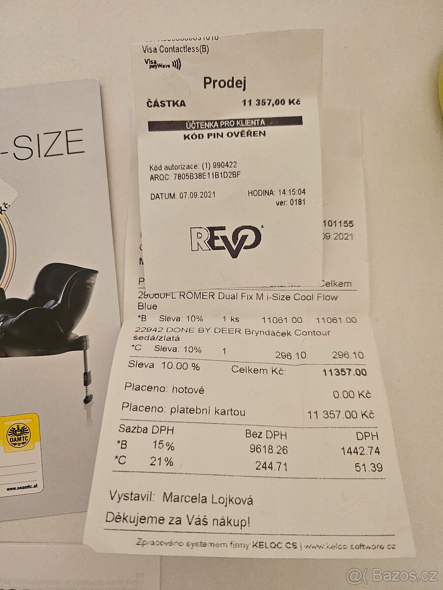 Britax Römer Autosedačka Dualfix M i-Size Cool Flow Blue - 5