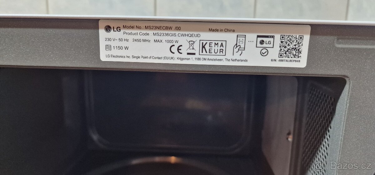 Mikrovlnná trouba LG MS23NECBW - 5