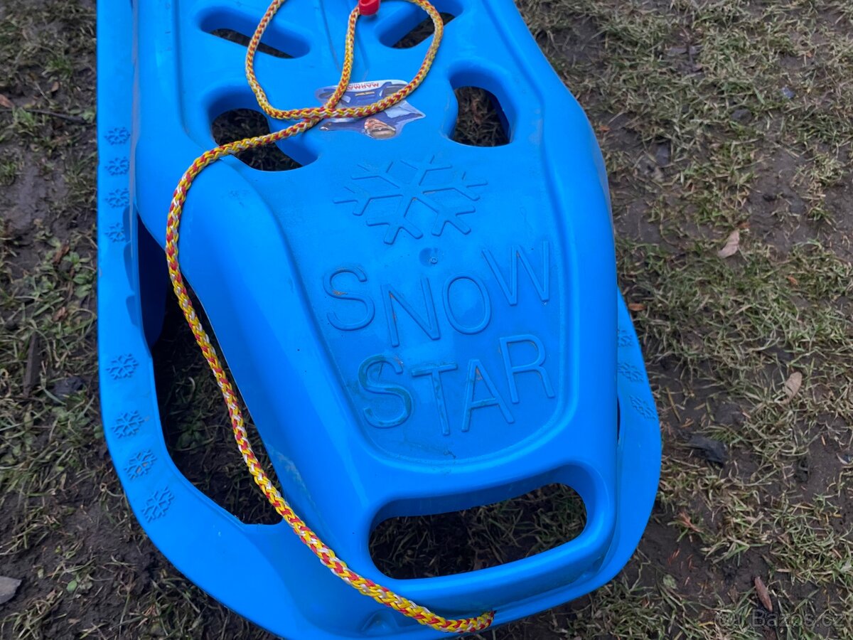 Dětské sáňky s opěradlem Snow Star - 5