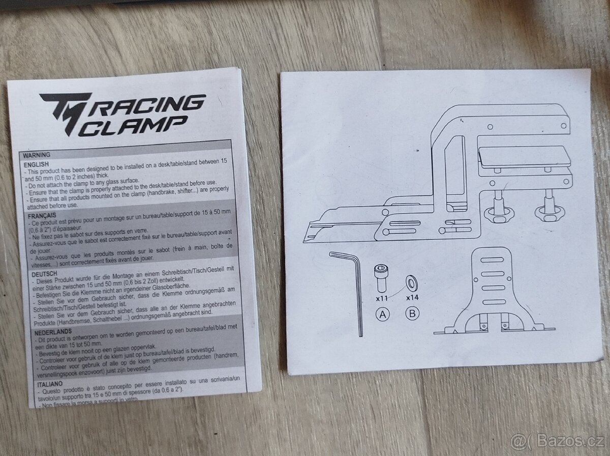 Thrustmaster Racing Clamp (Držák ruční brzdy + řadící páky) - 5