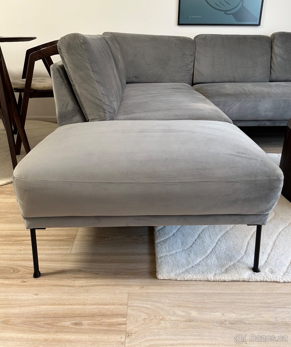 Sametová rohová pohovka Fluente (Westwing) - 5