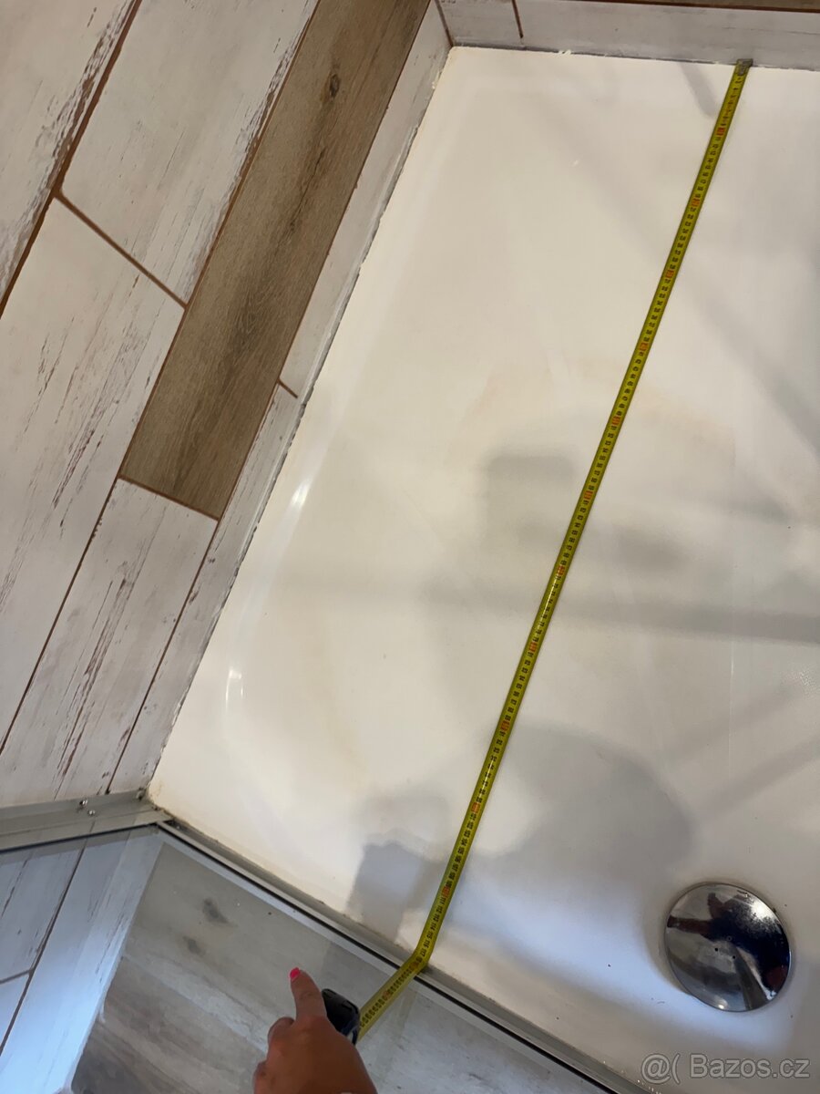 Sprchový kout (vanička a zástěna) 90x120 - 5