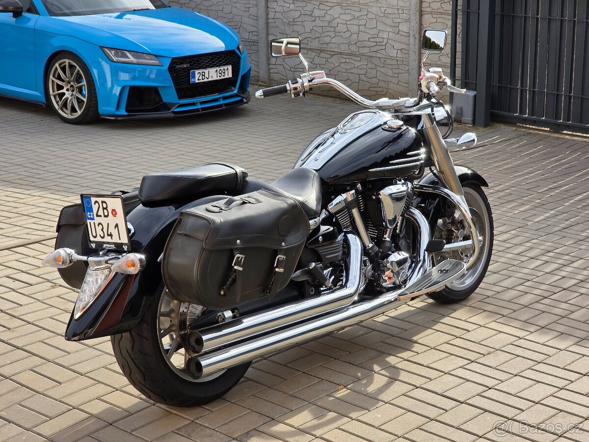 Yamaha XV 1900 Midnight Star, serviska, padací rám, brašny - 5