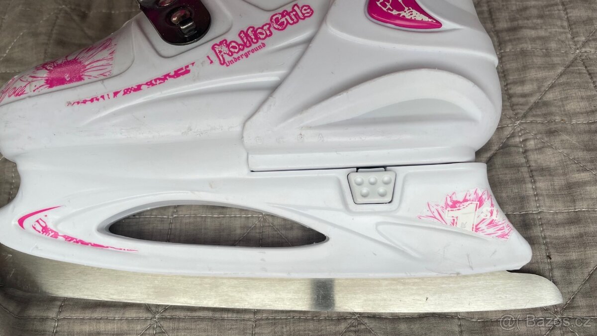 Prodám dětské dívčí zimní brusle stavitelné 33-36 - 5