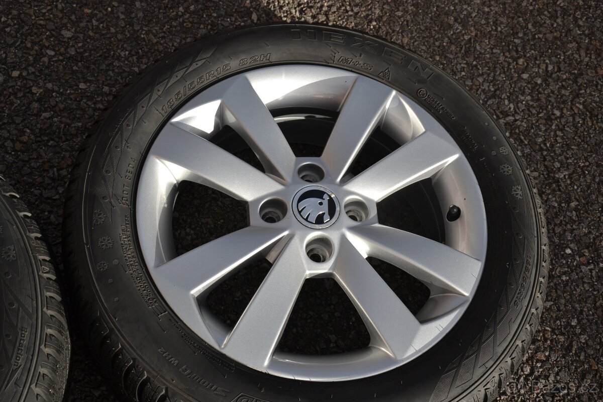 Zimní ORIG.Alu R15,Š.Citigo/Seat Mii,VW UP+ 185/55 - 5