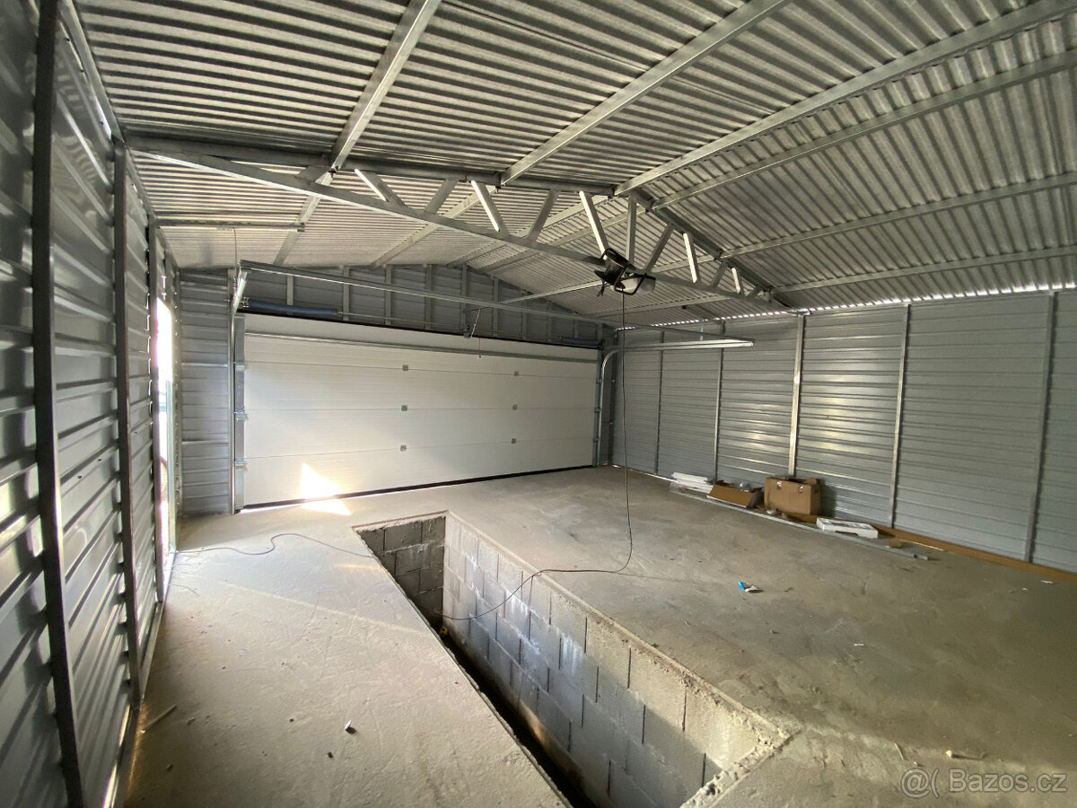 Garáž plechová 6x6 - 5