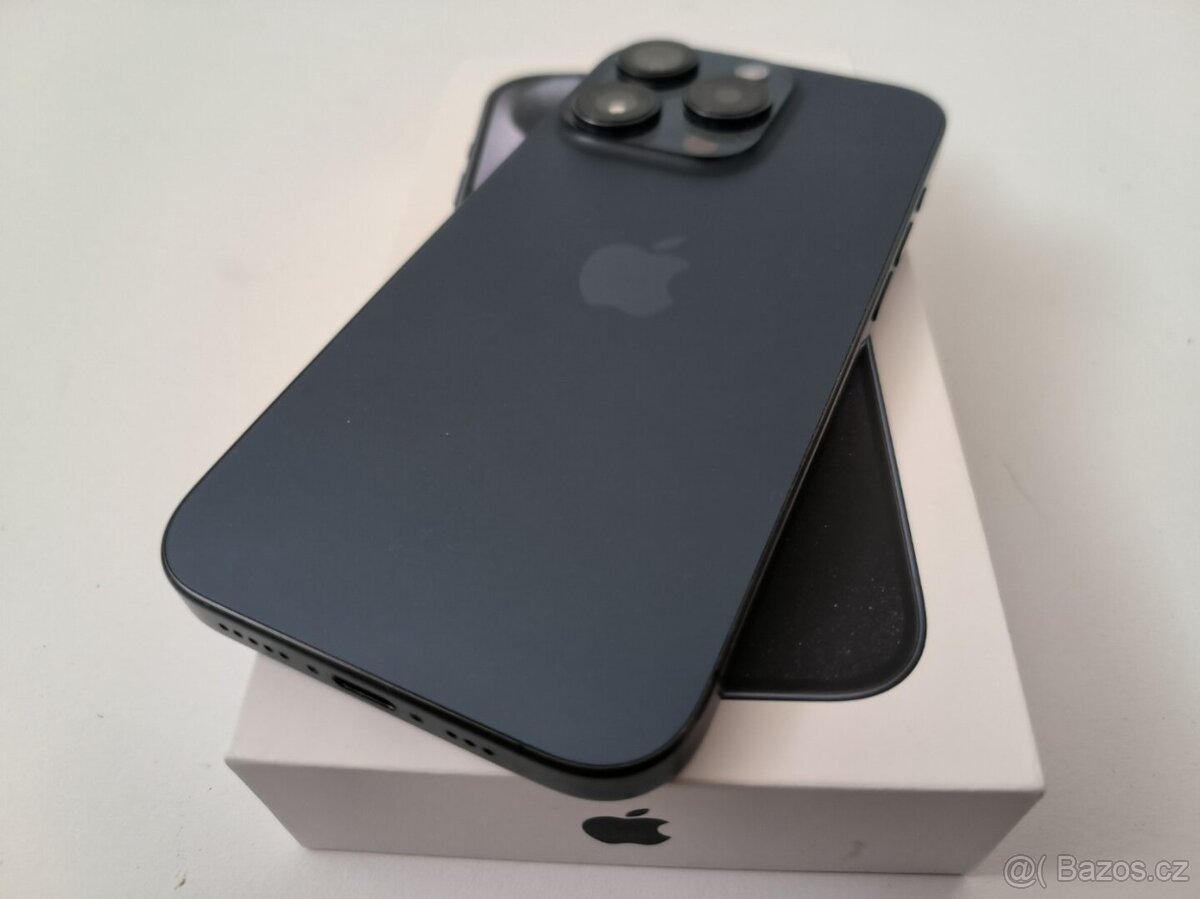 apple iphone 15 PRO 128gb Blue 100% Batéria - 5