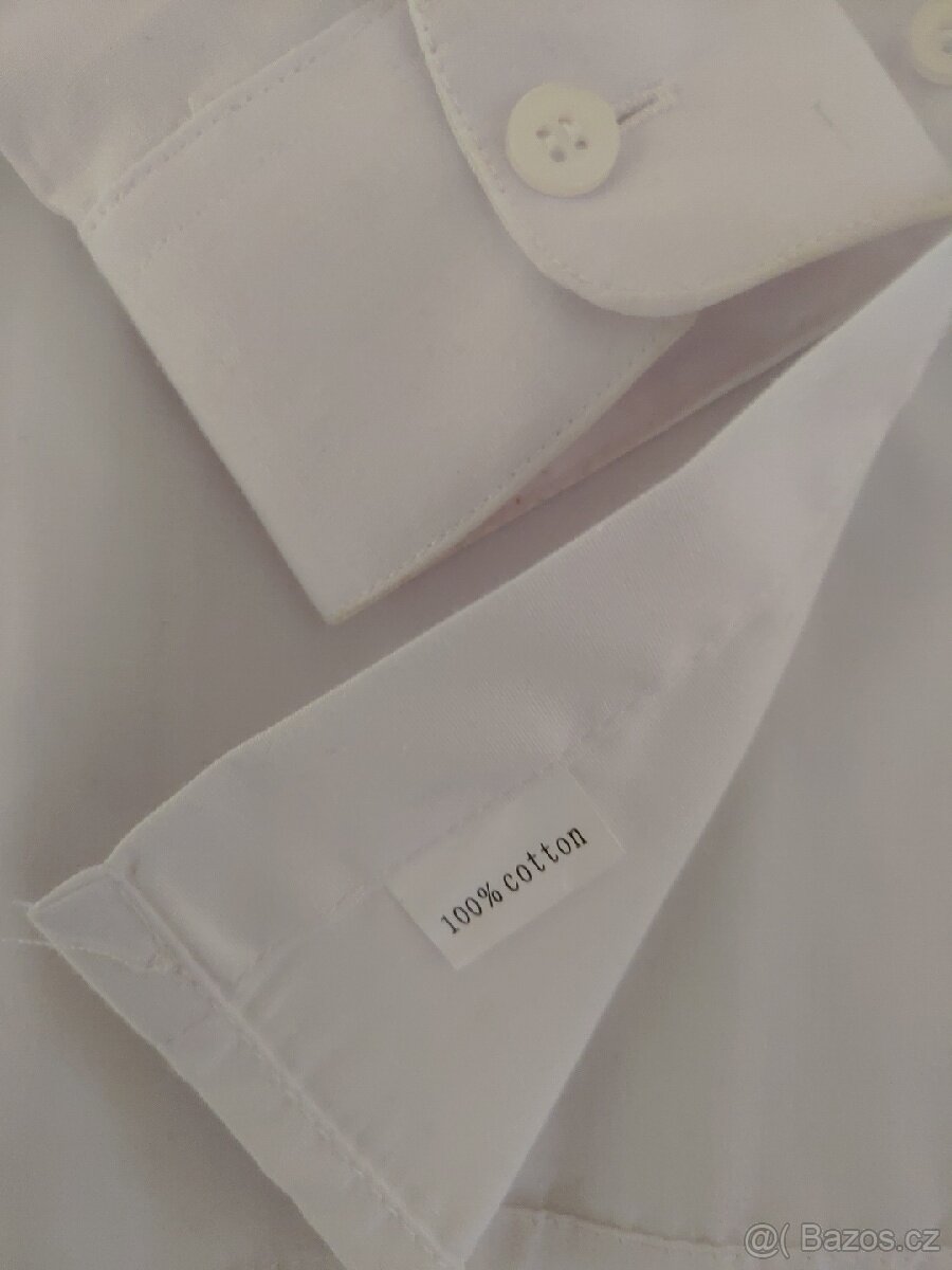 Dětské bílé košile vel.cca 134 - 5