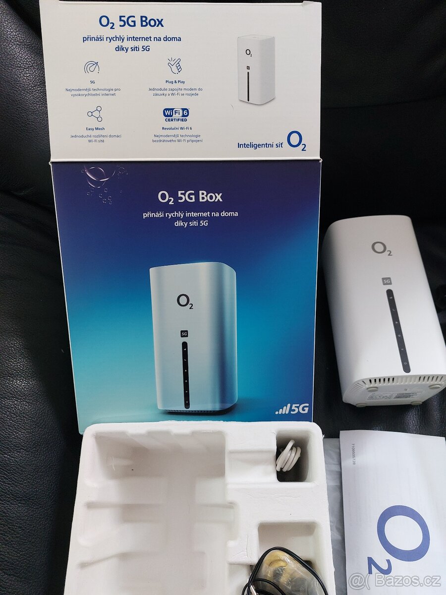 O2 5G Box, WiFi 6, příslušenství, krabička - 5
