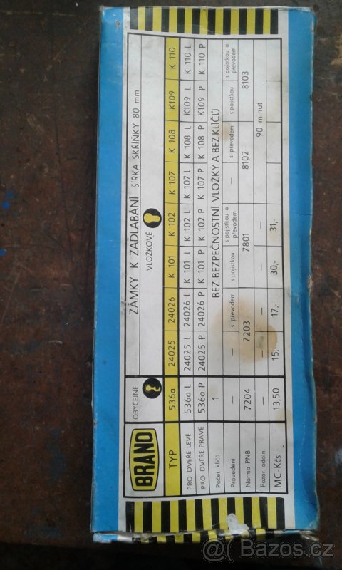 Zámek stavební zadlabávací - 5