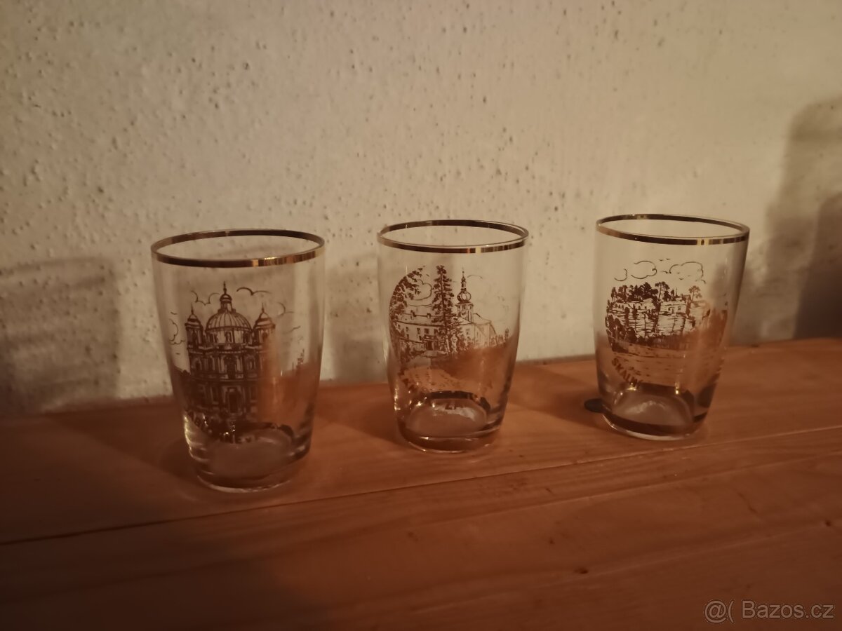 Retro skleničky mix 1 - 5
