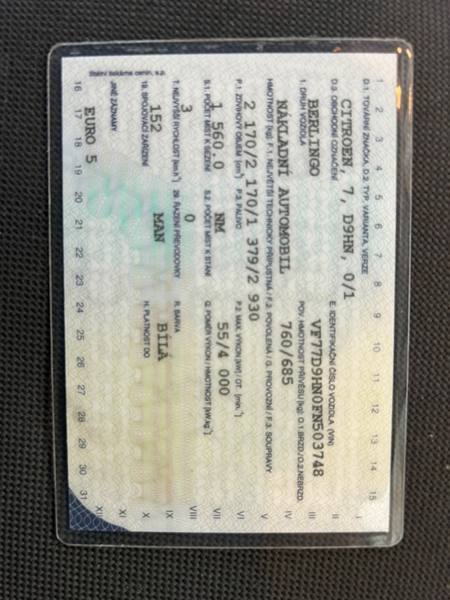 Citroen Berlingo 1.6 hdi 2015 3 místa - 5