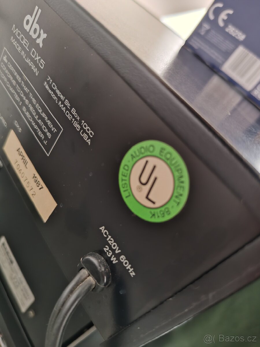 CD přehrávač DBX DX-5 120V + trafo na naší síť - 5