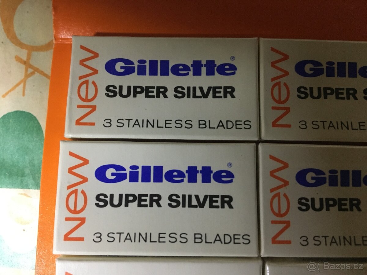 Staré žiletky Gillette Super Silver 600ks - 5
