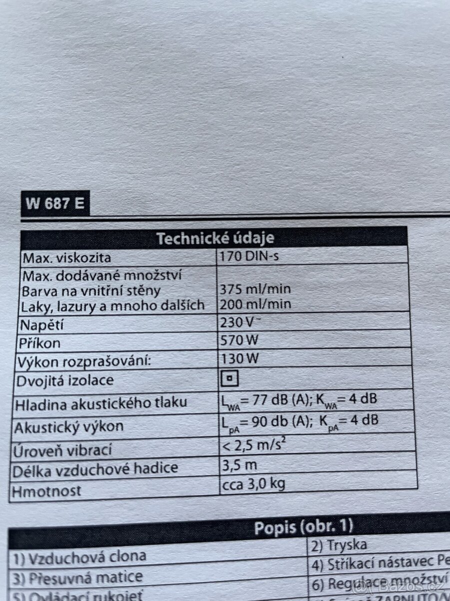 Stříkací systém Wagner W687E+ příslušenství-nové,nepouž - 5