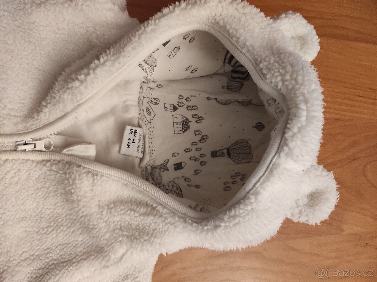 Zimní kabátek pro miminko 68+rukavičky - 5