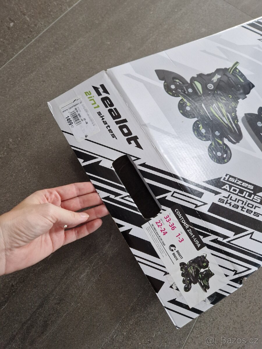 Junior skates 2in1 (brusle, inline) vel. 33-36 - 5