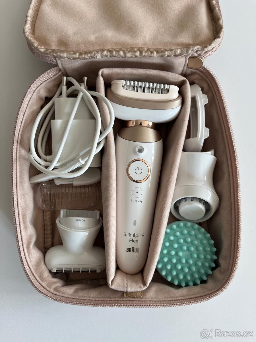 Braun Silk·épil 9 Flex 9-071 3D, Bílý/Zlatý - 5