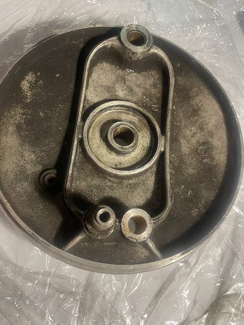 NORTON ES 2 Brzdový štít přední kolo - 5