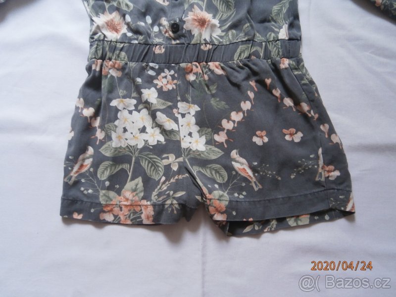 Letní kytičkový overal Next,super stav,v.116/122 - 5
