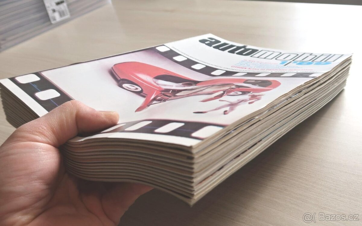 1989 ČASOPIS AUTOMOBIL 12KS, ŠKODA FAVORIT, JAwa soutěžní
