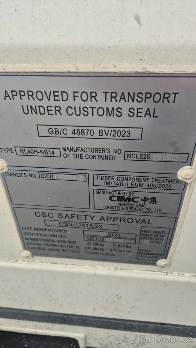 Kontejner 40HC v krásné béžové barvě - 5