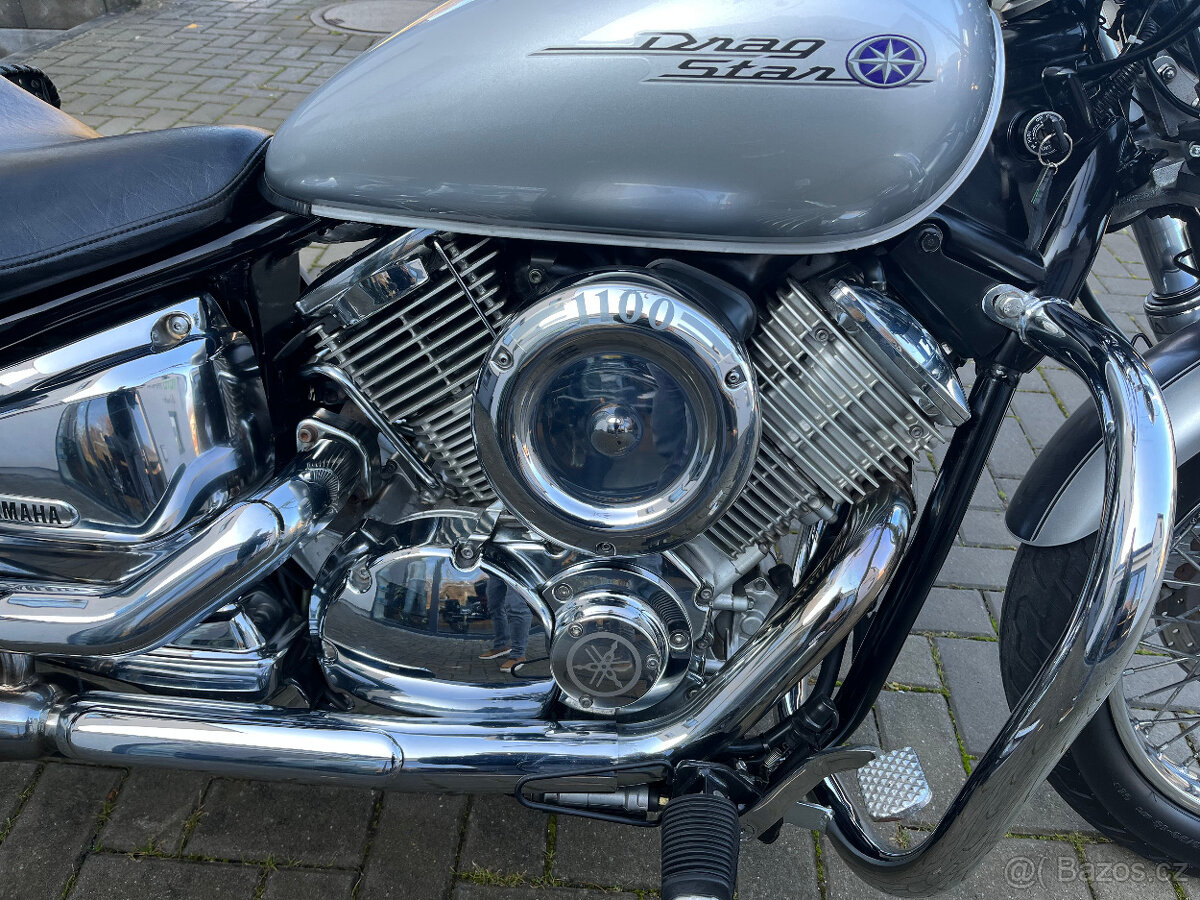 Yamaha XVS 1100 Dragstar stříbrný - 5