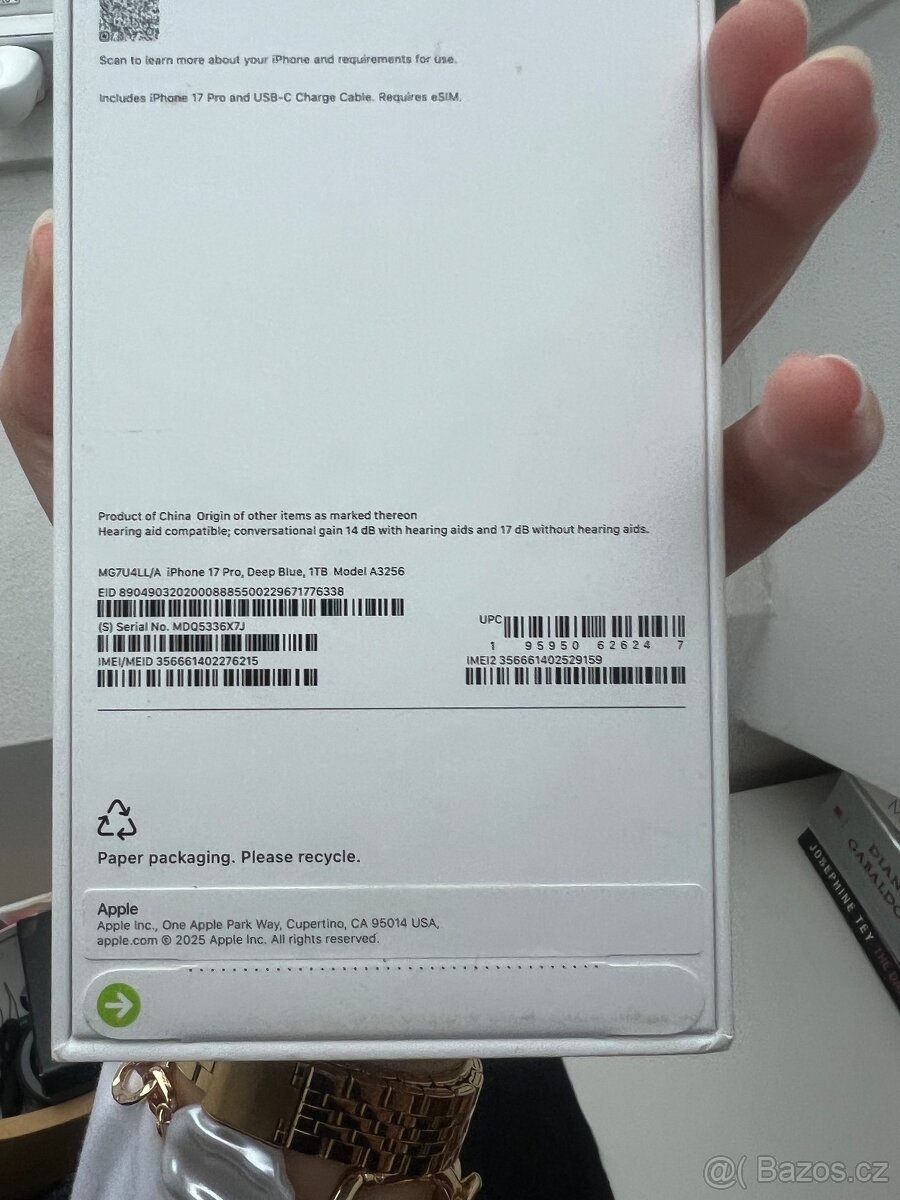 NEOTEVŘENÝ iPhone 17 Pro 1TB Deep Blue – USA verze - 5