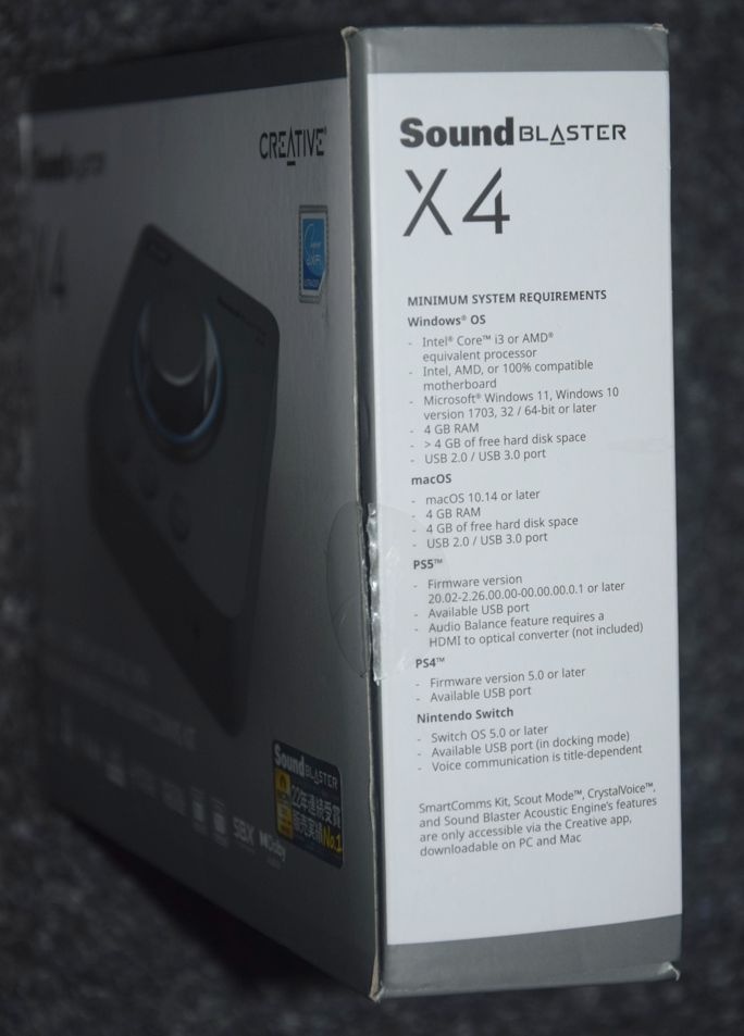 Creative Sound Blaster X4 externí Hi-res 7.1 USB DAC, nová - 5