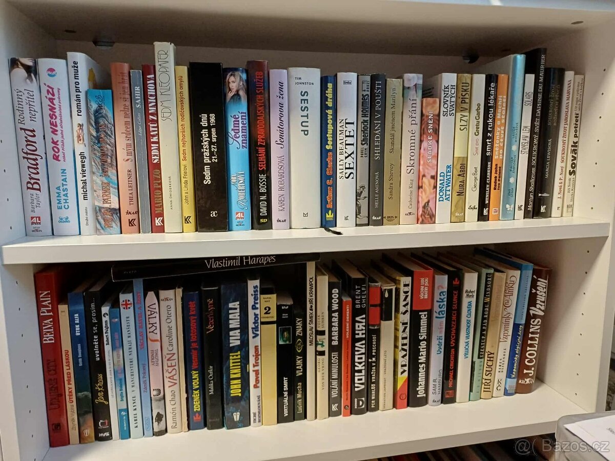 Knihy - různé žánry 25,-/ks - 5
