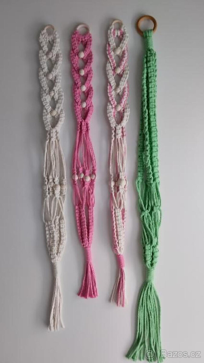 DEKORACE PRO KVĚTINÁČE - MAKRAMÉ - 5