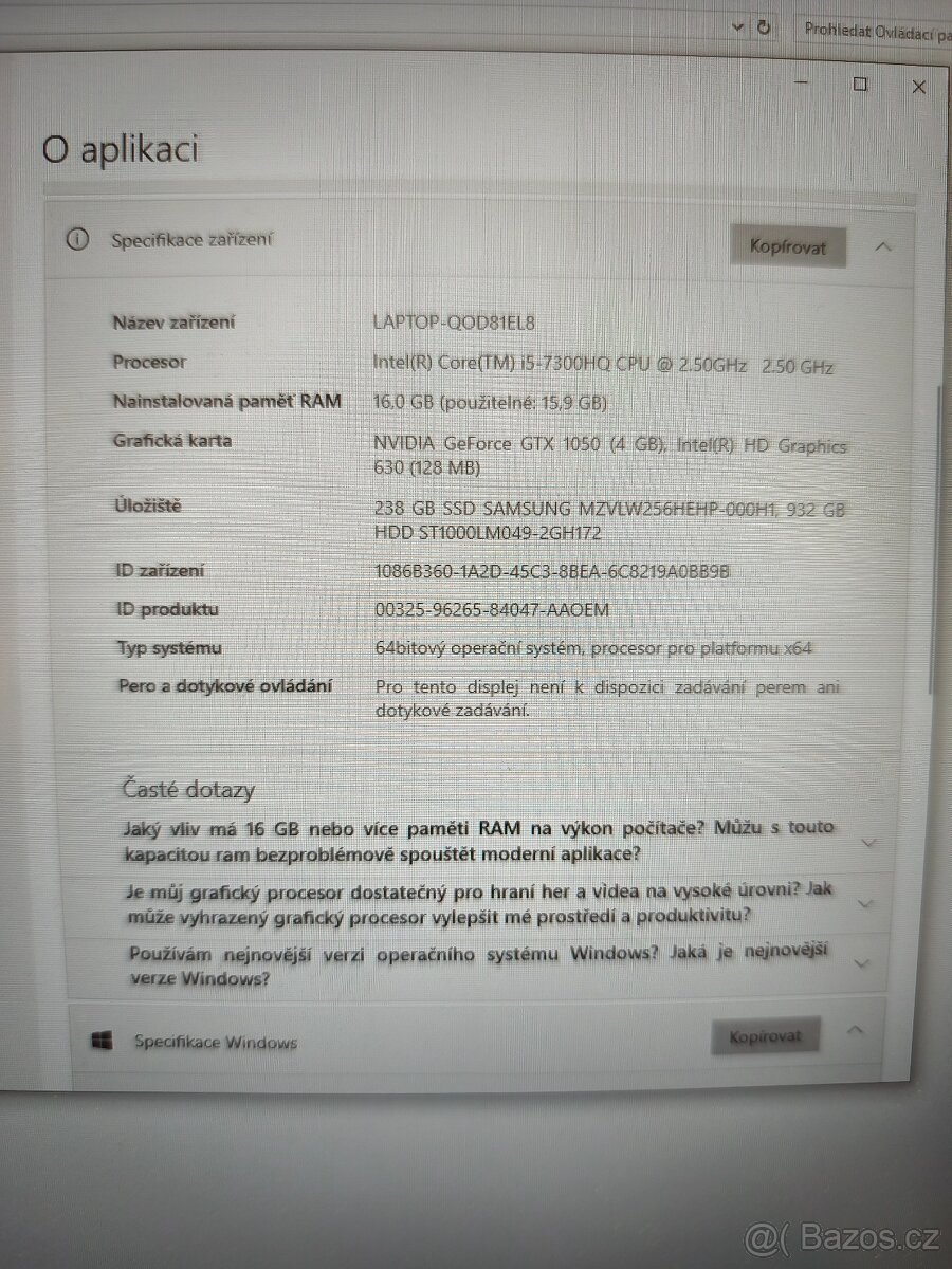 HP OMAN 15 - herní notebook - 5