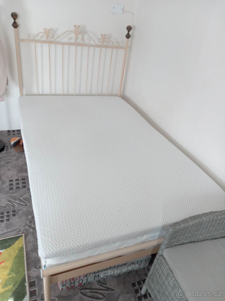 Manželská kovová postel - 5