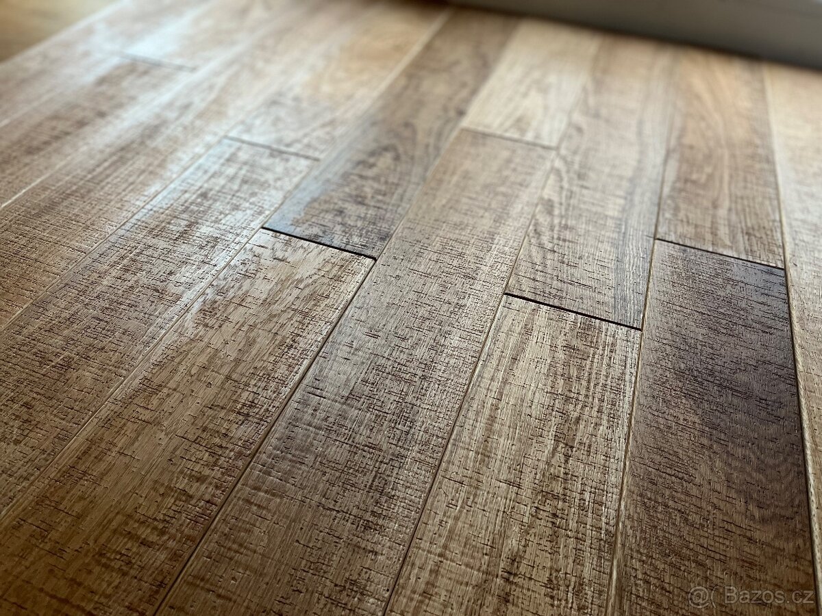 Dubová podlaha starý dub Barva Teak - 5