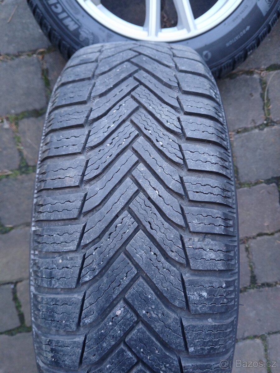 Plechová kola,sada,5x112,ET48,CONTI,205/55 R16,2x8,5/2x7,5mm - 5