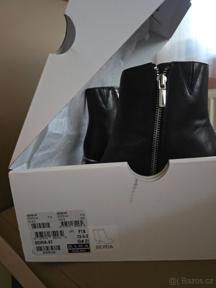 Dámské zimní boty ,černá barva,vel.36 - 5