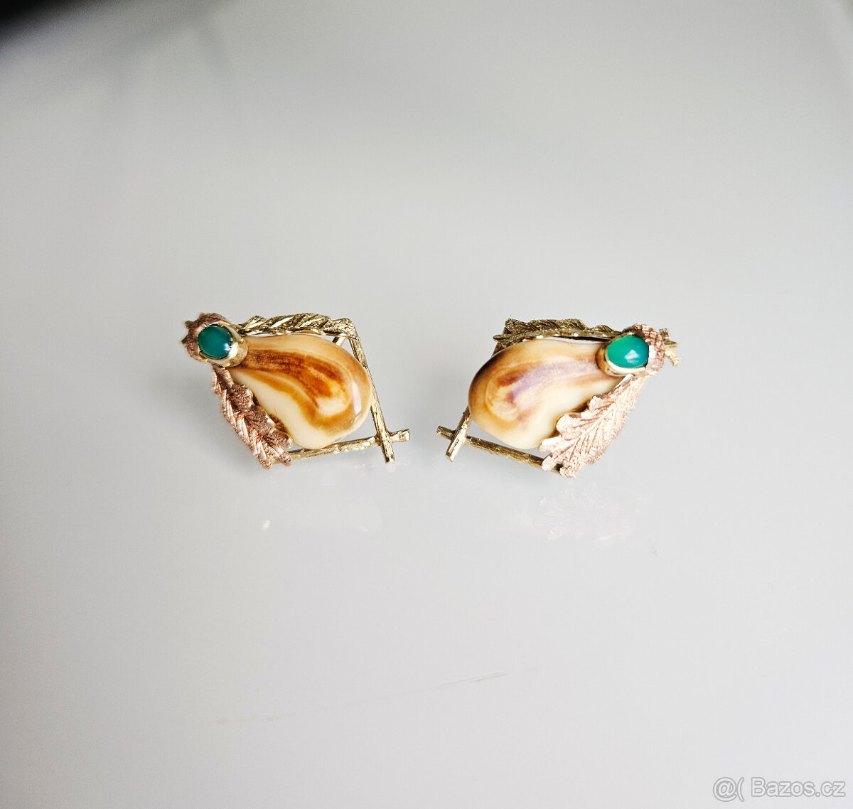 Zlaté náušnice s grandlí - 5