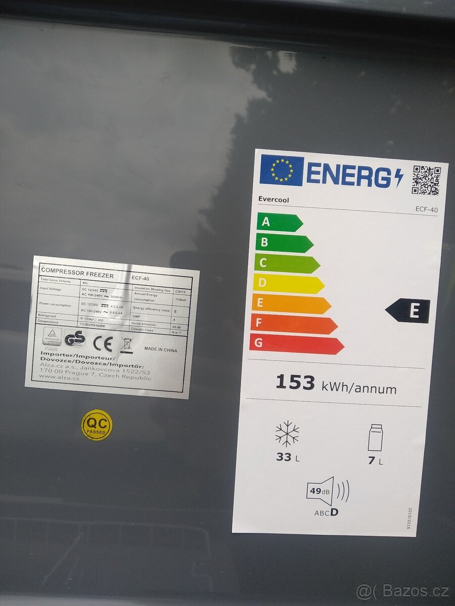 Kompresorová chladnička - 50 lt - 5